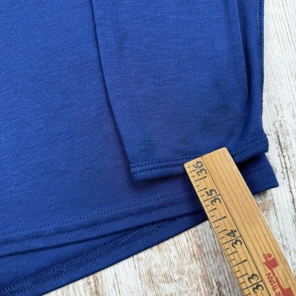 Patagonia Capilene Shirt Sz L Blue Long Sleeve Hike Cool Climb Lightweight USA - Picture 8 of 9